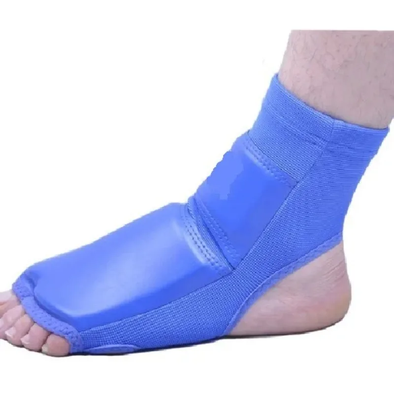 Pro PU Foam Thai Boxing Taekwondo Feet Instep Leggings Leg Protect Protector Training MMA Muaythai