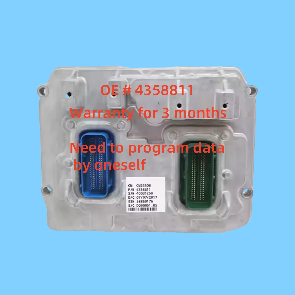 

Высококачественная компьютерная плата двигателя 4358811, модуль контроллера ECU ECM для Dodge RAM 3500 6,7 л Cummins