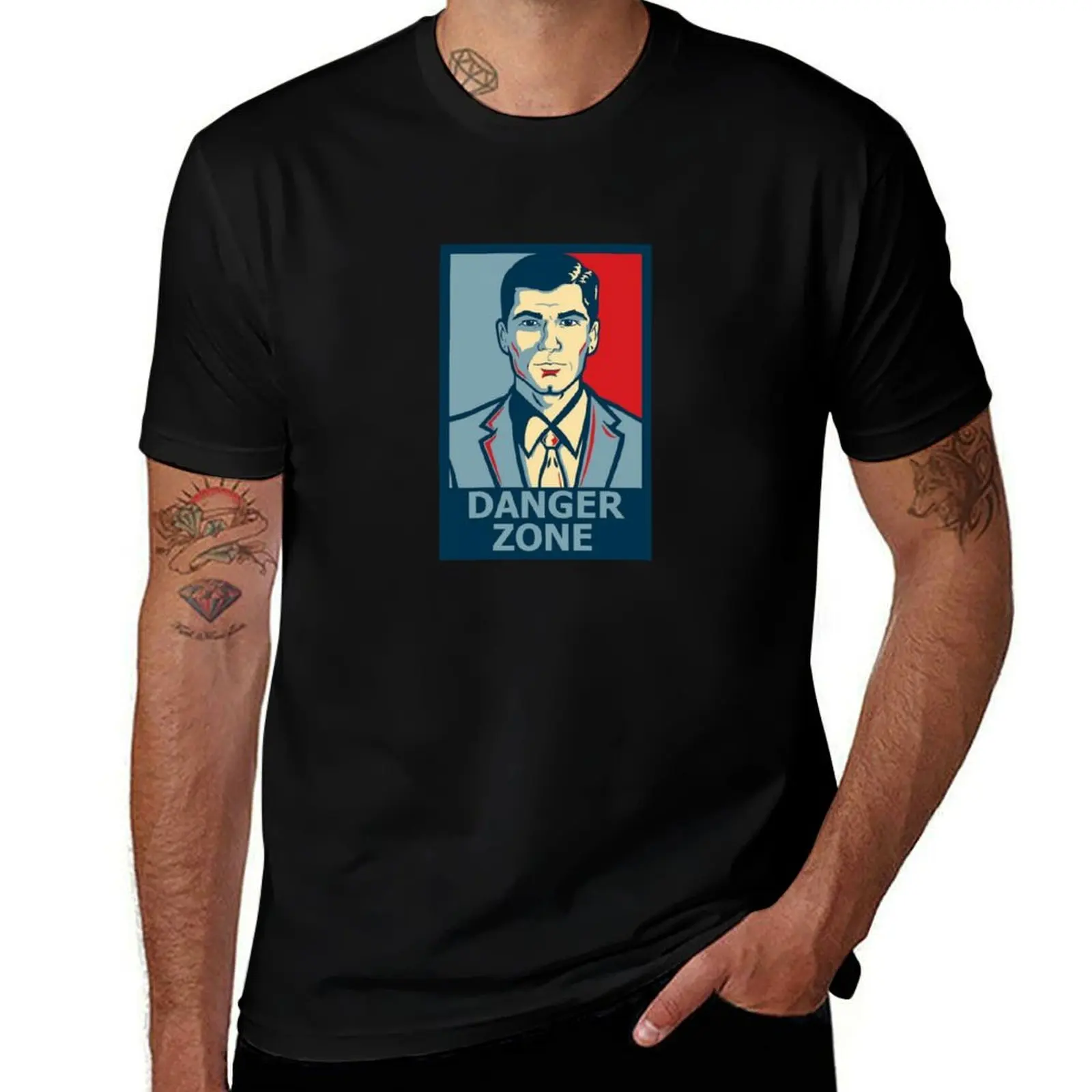 Sterling Archer Danger Zone Shirt Poster Sticker T-Shirt Streetwear Print Tee Shirt T-Shirt