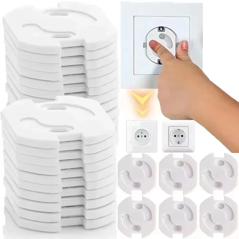 10pcs Baby Safety Socket Protector Easy To Install And Remove Safety Device For Standard Sockets