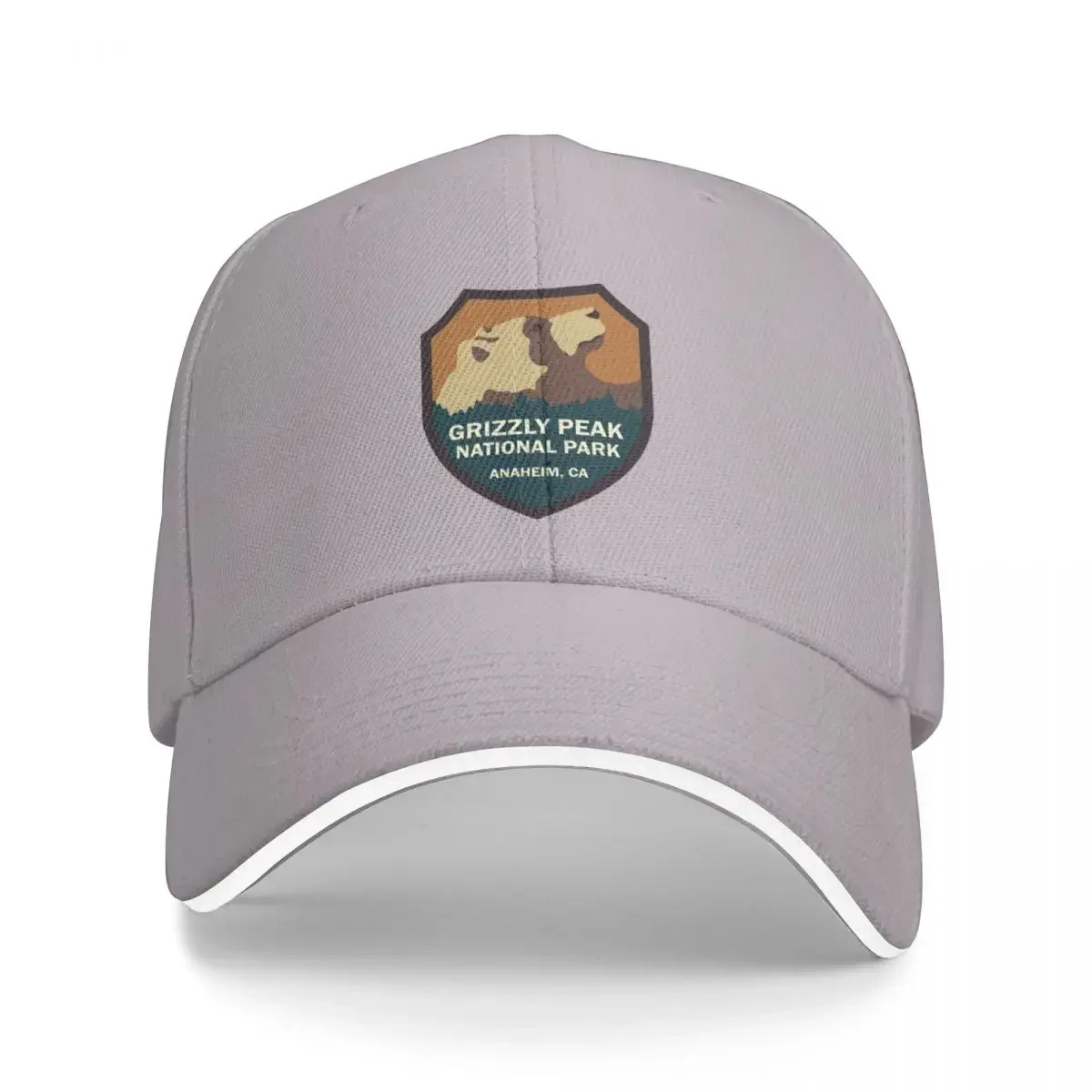 Grizzly Peak National Park Sign Cap Baseball Cap Beach outing gentleman hat fluffy hat sun hats for women Men's