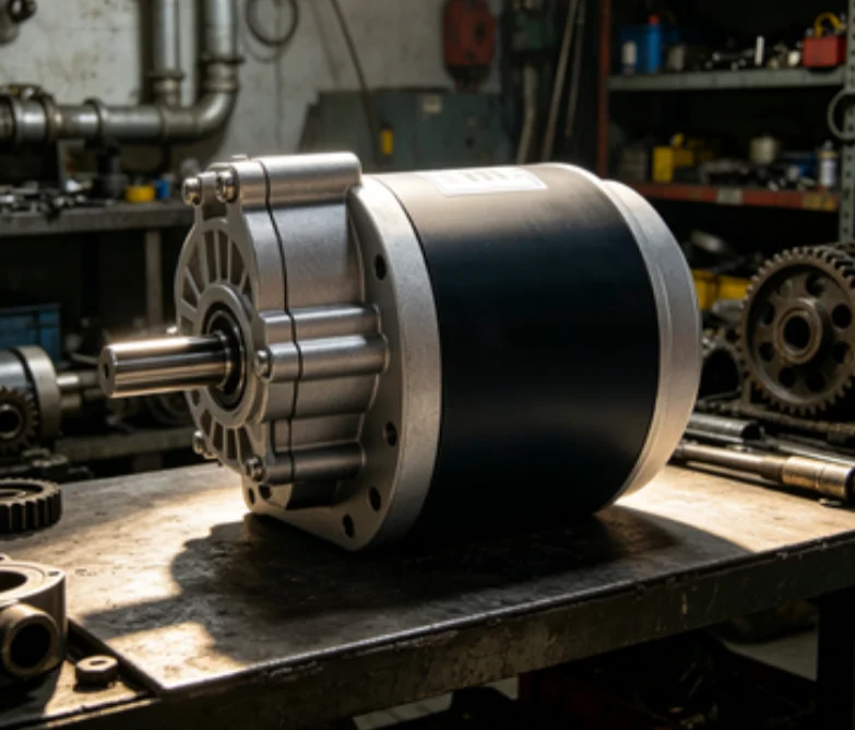 

24V 250W DC Brushed Two-Stage Reduction Motor, Low Speed 120/75 RPM Electric Wheelchair Drive Motor