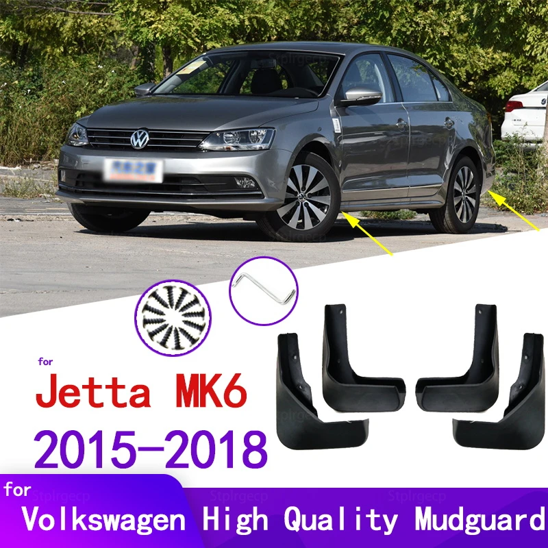 

For Volkswagen VW Jetta 2015-2018 MK6 Car Fender Mudguard Mud Flaps Guard Splash Flap Car Accessories