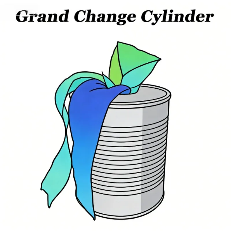 Professional Grand Change Cylinder Magic Trick Transformation Device Vanish Appear Illusion Prop for Magicians Stage Close Up