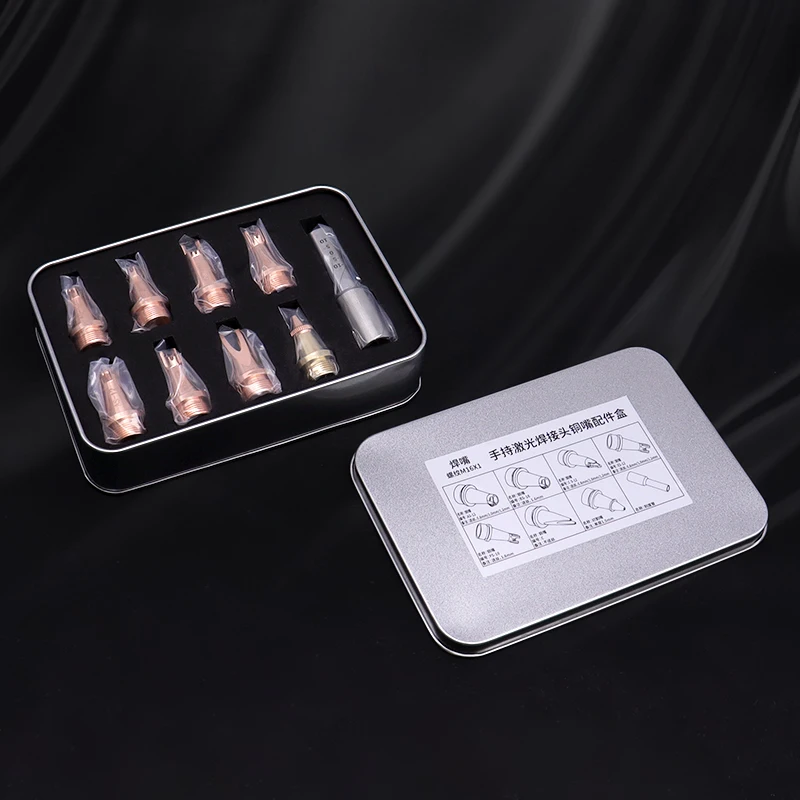 Hộp Đóng Gói 8 Cái M16 Tay Hàn Đầu Phun And1Pcs Hiệu Chuẩn Ống Cho Chaoqiangweiye Laser Máy Hàn