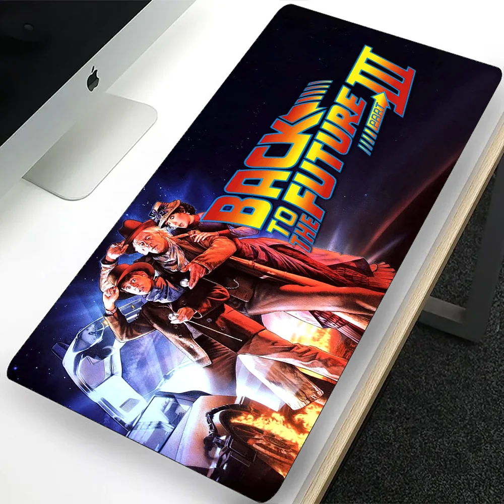 Back to The Future Large Gaming Mouse Pad Computer Mousepad PC Gamer Laptop Mouse Mat Office Mausepad XXL Keyboard Mat Desk Pad