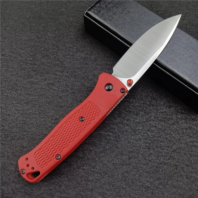 Folding Pocket Knife 535 Bugout 440C Steel Blade Nylon Fiber Handle Outdoor Tool Camping Portable High Hardness Sharpness