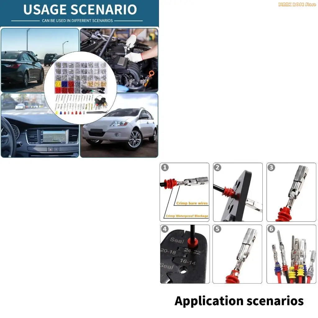 

K1AE 950pcs CAR Electrical Wire-клеммы 1-3,5 мм разъем автомобильного штифта Перевод