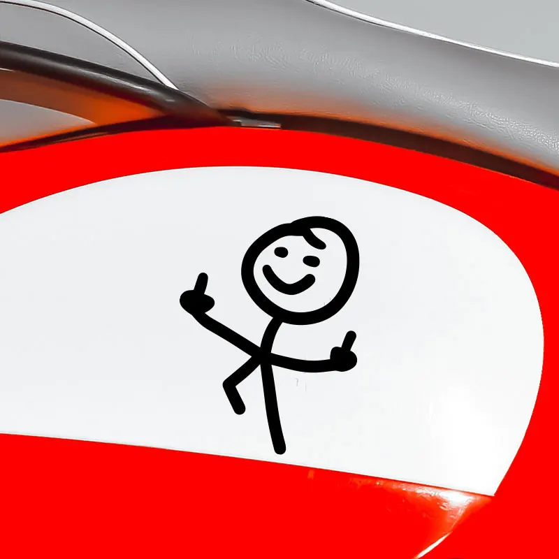 1PC Despising Matchstick Man Funny Motorcycle Stickers Waterproof Fairing Fuel Tank DIY Car Window Trunk Durable Vinyl Decals
