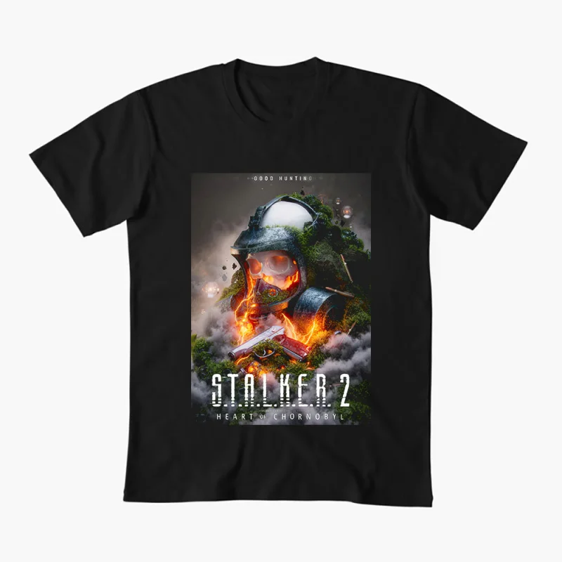 

S.T.A.L.K.E.R 2 Heart of Chornobyl Video game Gift t shirt 0527 Stalker Nuclear Disaster Zone Graphic Clothes Short Sleeve Tee