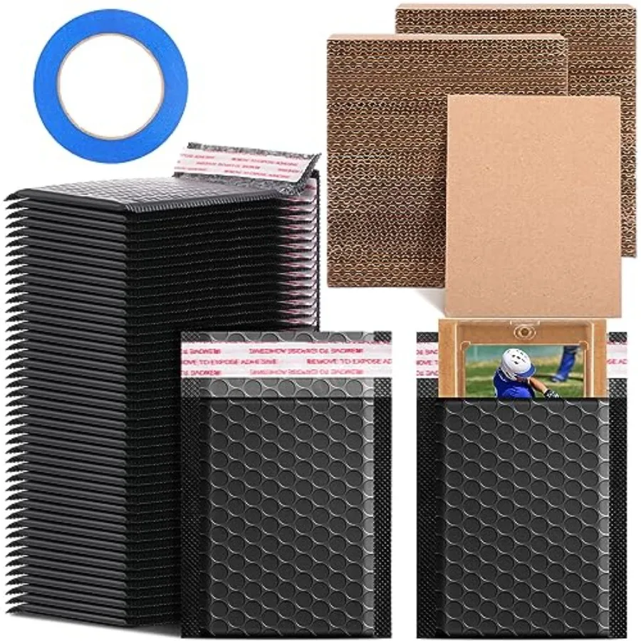 

Набор для защиты коллекционных карт из 301 предмета: 200 гофрированных вкладышей из картона, 100 полиэтиленовых пузырчатых конвертов с мягкой подкладкой