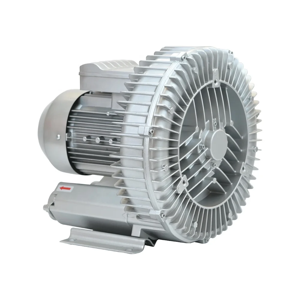 3.0KW High Pressure Industrial Side Channel Blower Vacuum Regenerative Blower For Wastewater Treatment In Textile Industry