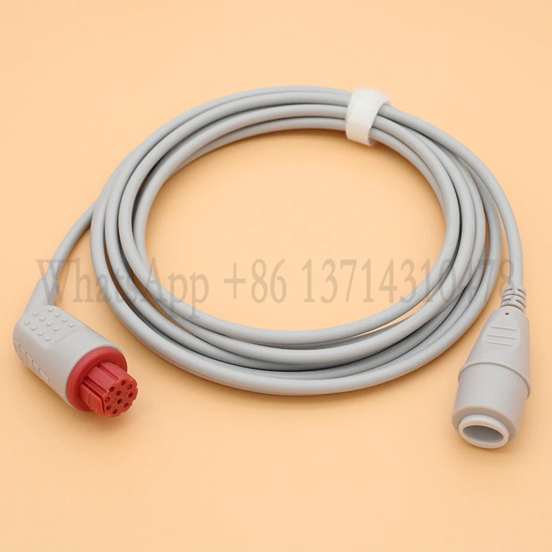 متوافق مع كابل Datex Ohmeda Cardiocap 5 Aespire 15 CS/5 AS/3 Satellite Plus II كابل ECG مستشعر SPO2 خط محول IBP