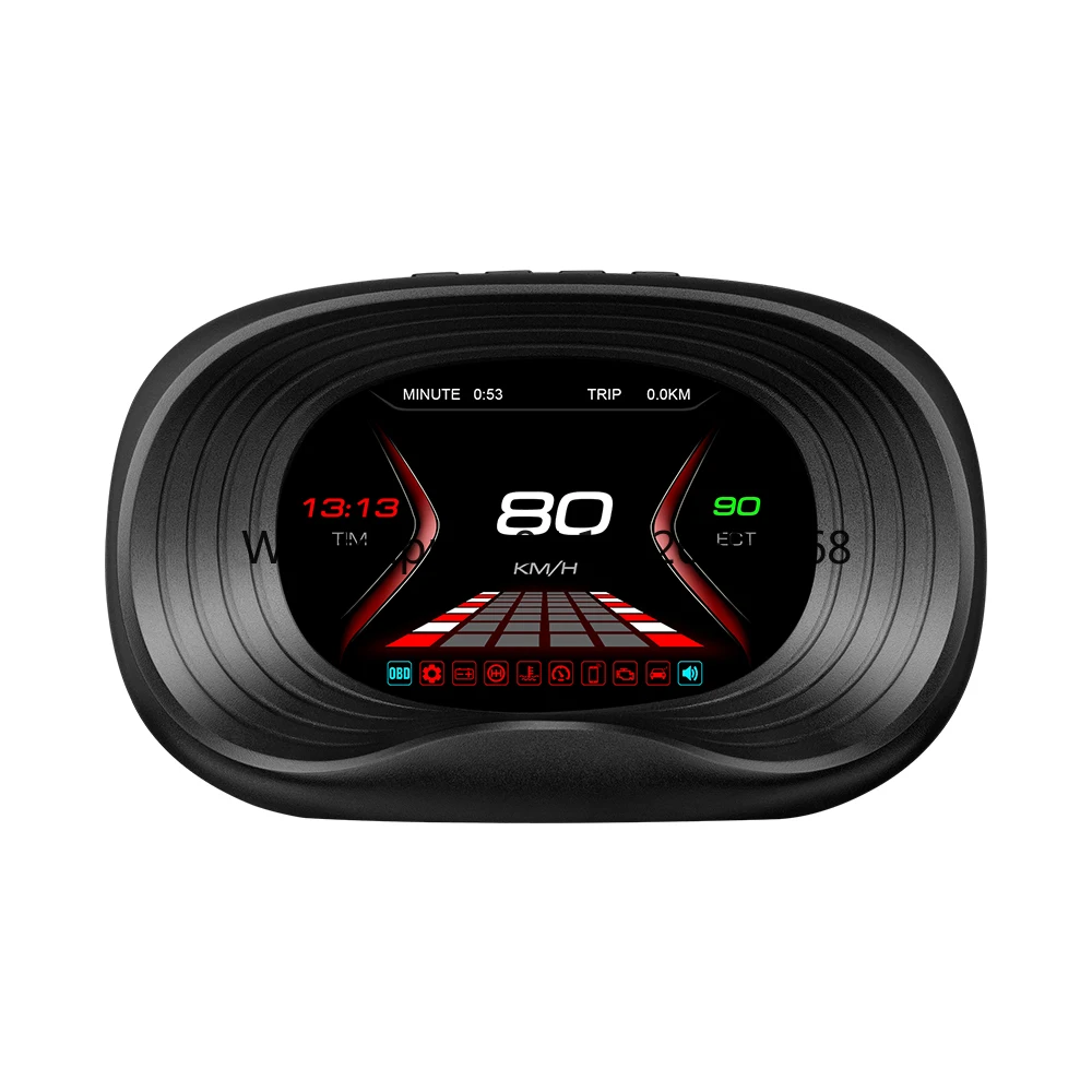 ホットセール中-p20-obd2-3インチ-スピードメーター-アラート機能付き-スマートゲージ-hud-ヘッドアップディスプレイ-オートメーター-1年保証付き-汎用車対応