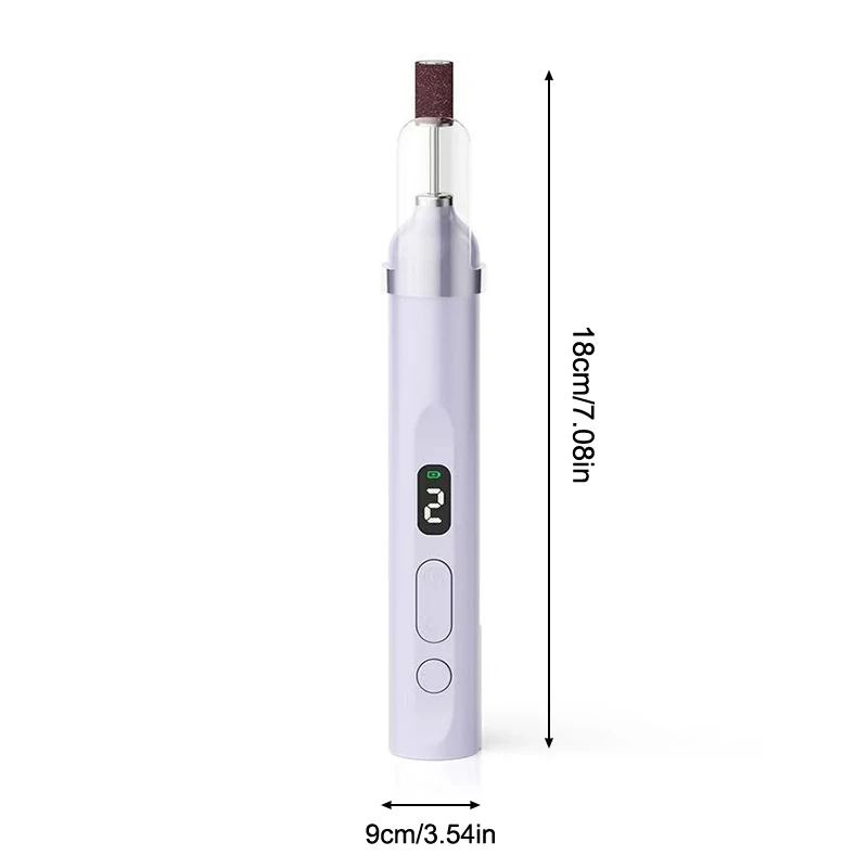 Elektrische nagelboor met UV-lamp Handbediende manicure-pedicureset met 5 slijpkoppen Manicure Grinder Polijstmachine