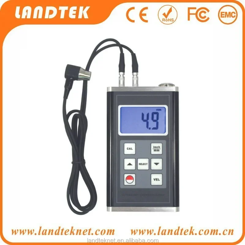 LANDTEK Ultrasonic Thickness Gauge TM-8818 Thickness Meter Range 0.75~400mm