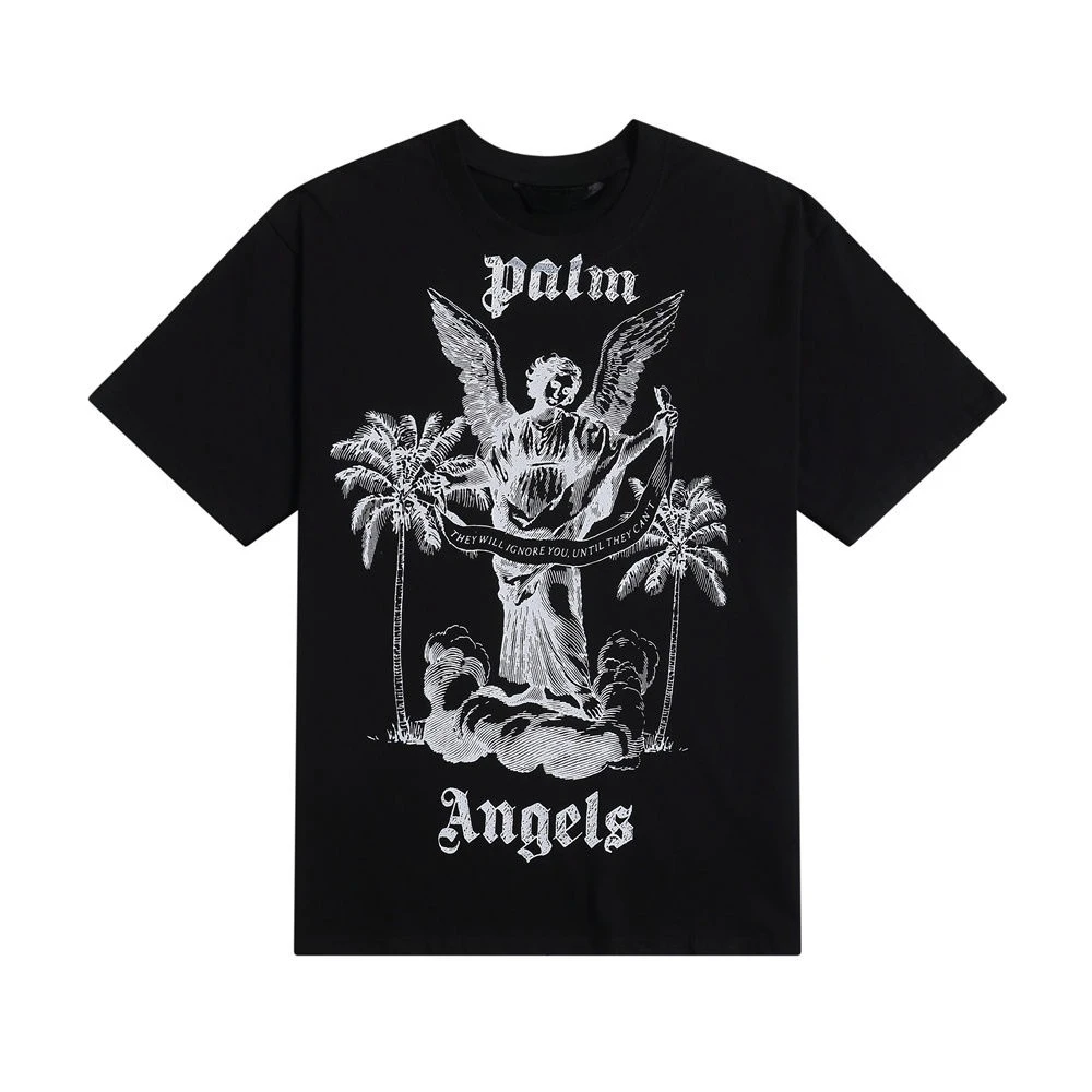 Las camisetas de manga corta con estampado de letras 2025 Summe Angel están de moda tanto para hombres como para mujeres