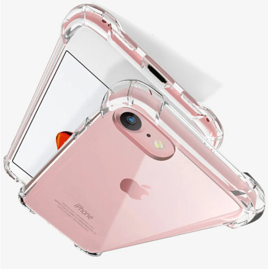 

Shockproof Clear Soft TPU Mobile Phone Case Cover For iPhone 11 12 13 14 Pro Max XS XR X 8 7 6 Plus SE Back Covers