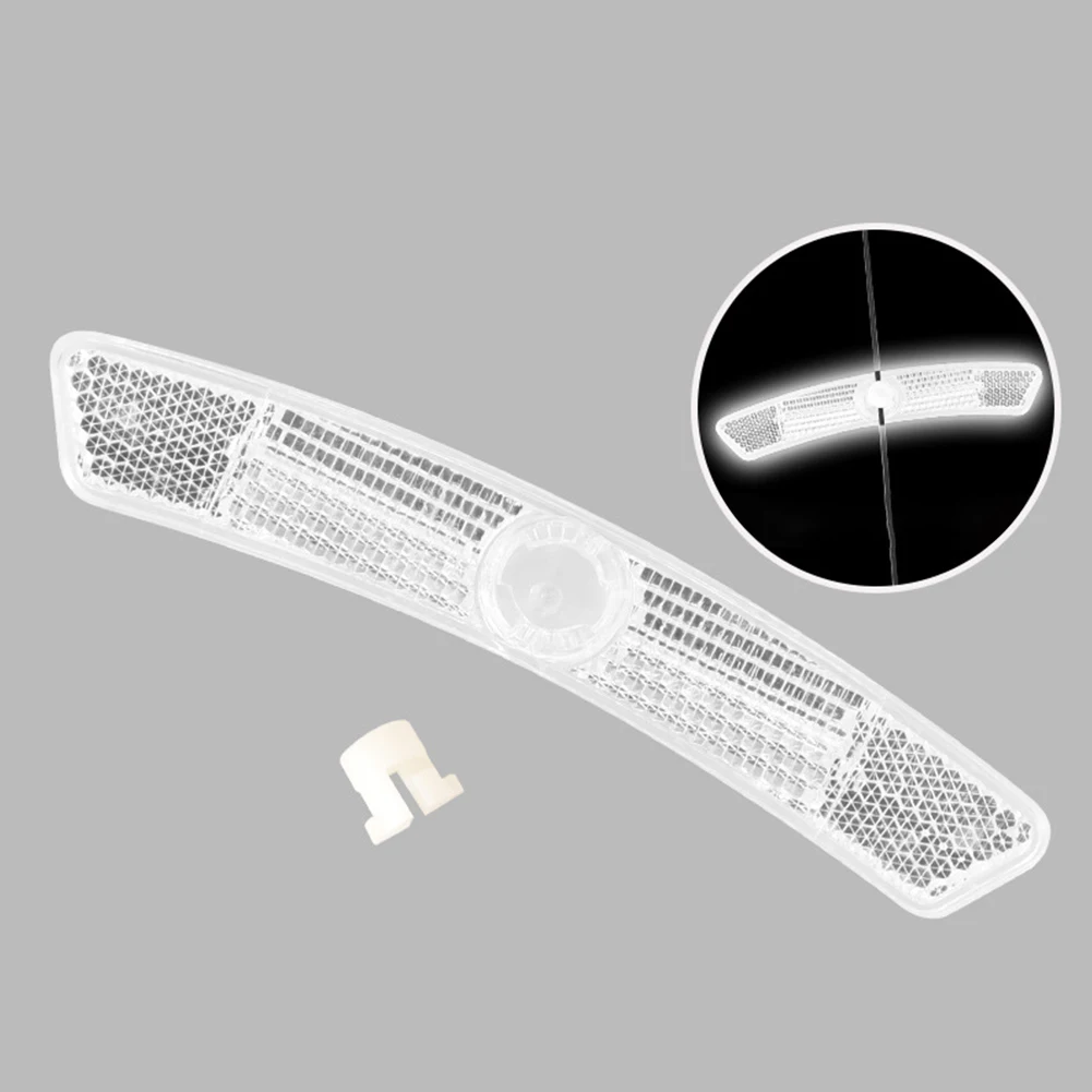 4pcs riflettori per raggi della ruota della bicicletta Mountain Bike decorazione per bici da strada avviso sicuro cerchione della bicicletta luce riflettente parte in bicicletta