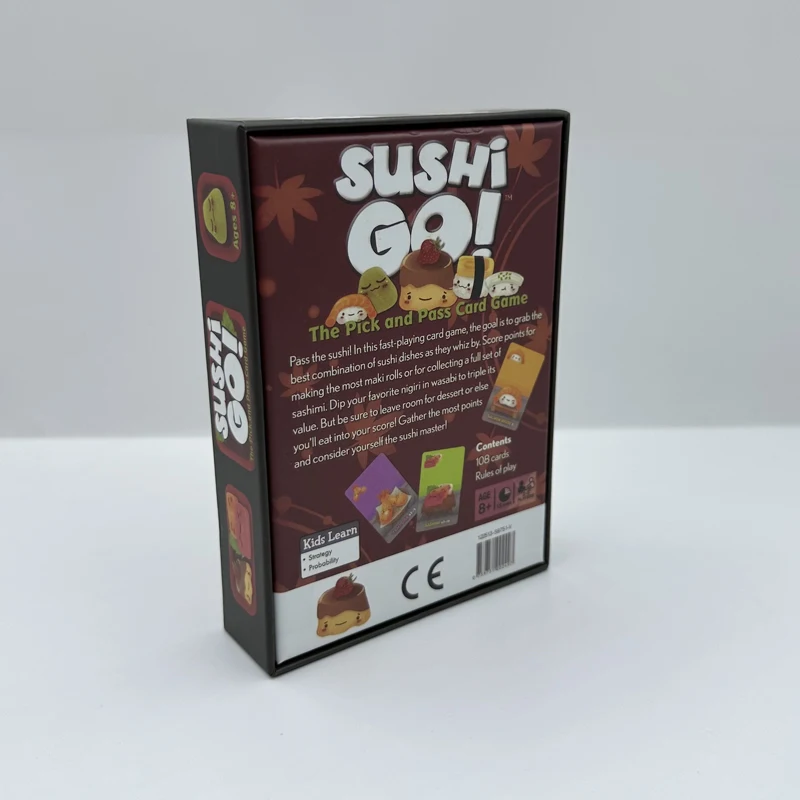 Sushi Go games Leisure Family Entertainment Gatherings Light Carrying Board Party Games Birthday Christmas Gift