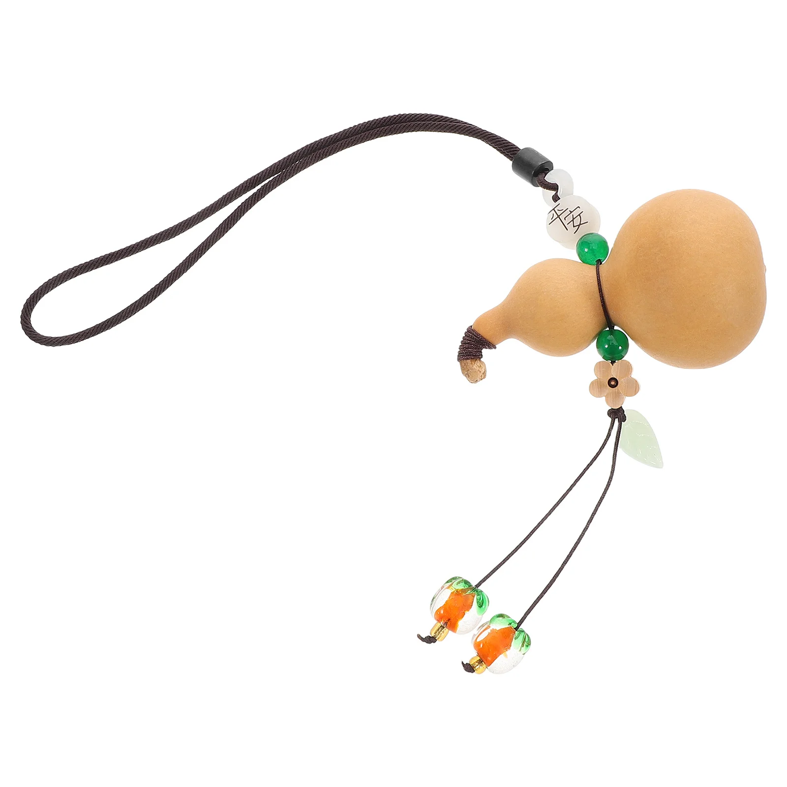 

Natural Dried Hulu Fengshui Car Pendant Hanging Decoration Rearview Mirror Charm Good Luck Amulet Car Interior Charm