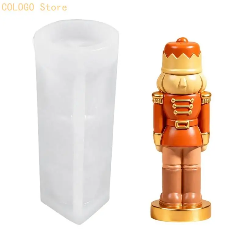 Soldier Character Casting Mould for Creating Decorative Figures, Handmade Gift Project, and Seasonal Home Display D0LD