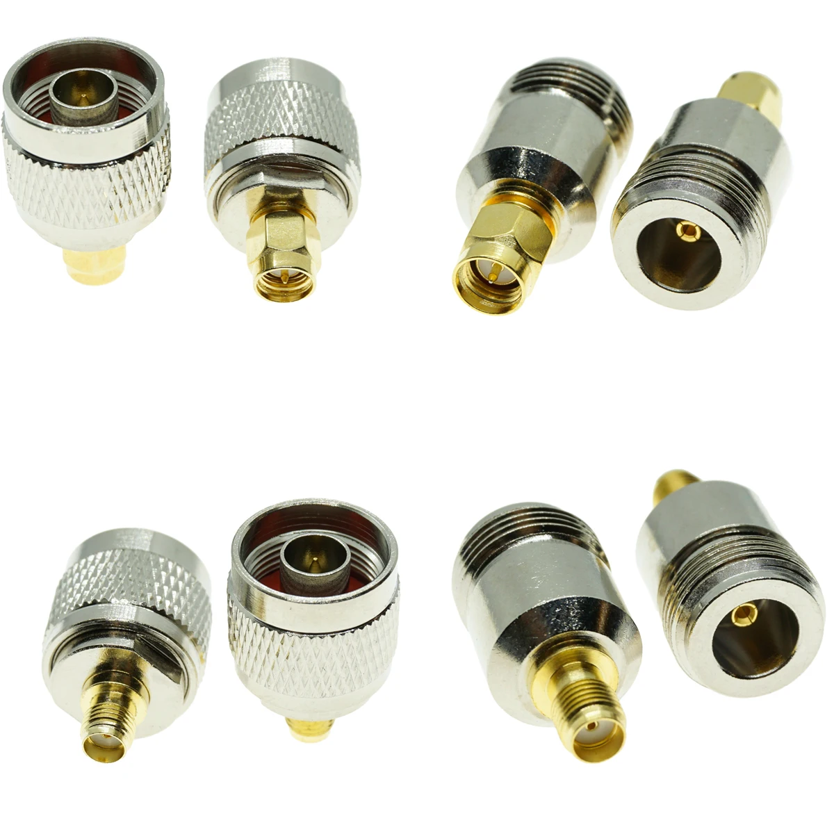 1Pcs N Type Connector TO SMA Male Female RF Connector Adapter Test Converter Walkie Talkie antenna adapter Kit Set