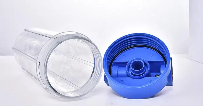 10 inch transparent PET filter housing household water purifier pre-filter pipe filter single-stage water purifier