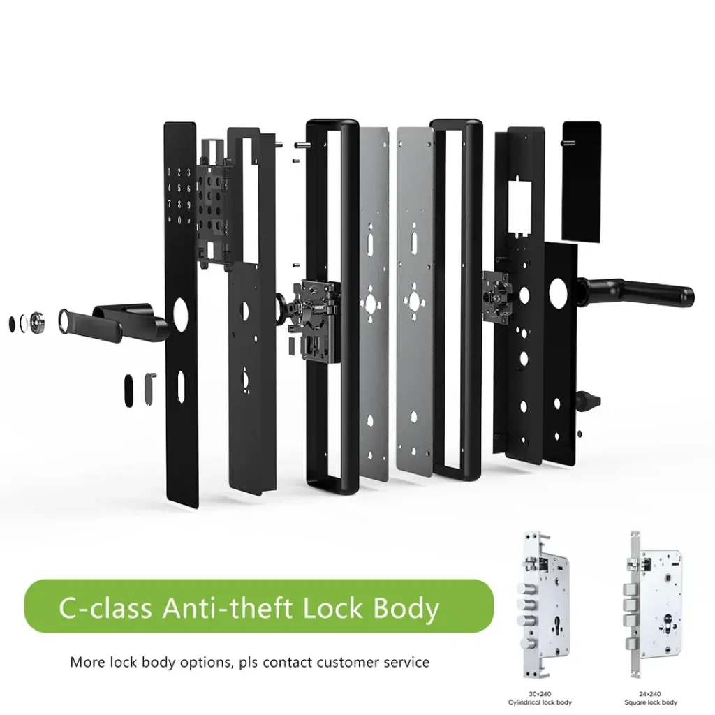 Smart Life/Tuya Alexa Schlösser Griff elektrisches Passwort Digital Smart Ttlock Finger abdruck Türschloss Cerradura Inteli gente