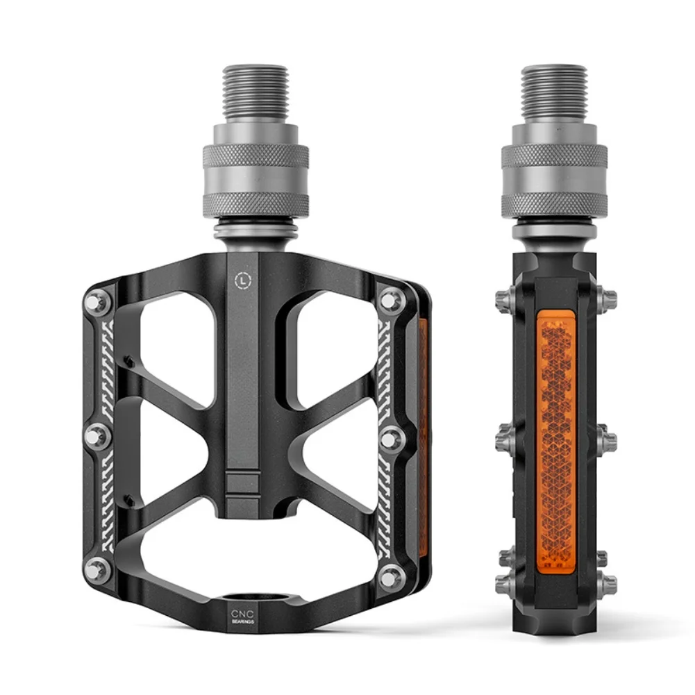 Bicycle Chain Anti-slip Pedal Black Folding Bike Pedal High Strength Construction Chrome-molybdenum Steel Shaft