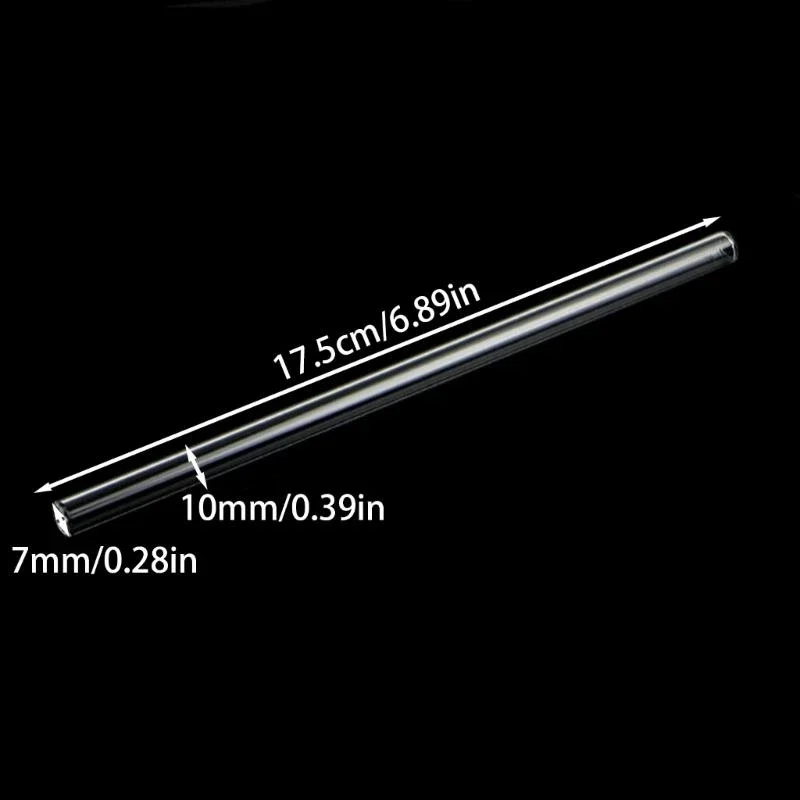 S-home New Clear Glass 10mm Reusable Wedding Birthday Party Drinking Straws Thick Straws MAR18