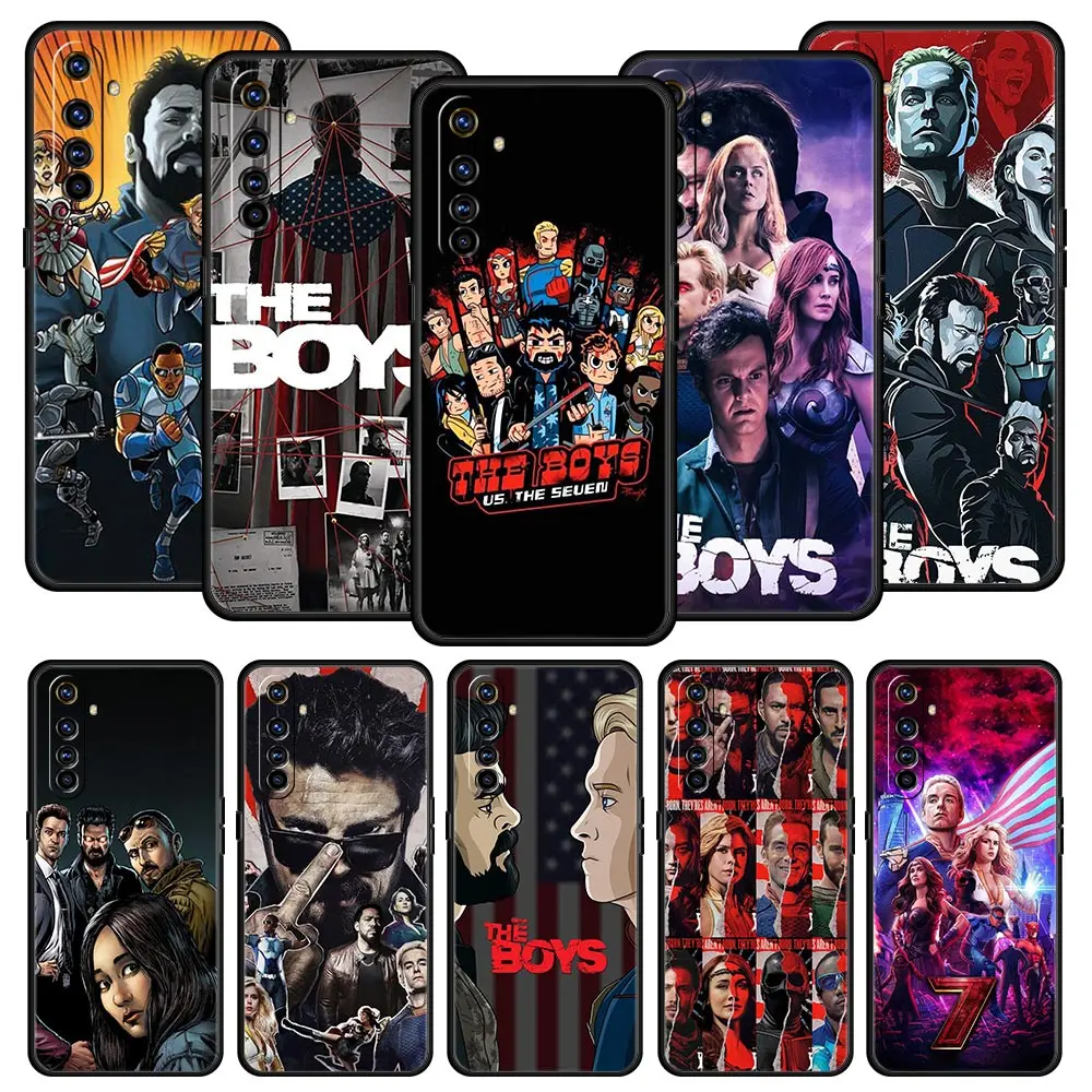 The Boys TV Series Case For OPPO Realme 9 8 7 6 GT2 Pro Plus 5G C35 C25 C21 C11 C3 8i 9i GT Neo 2 3 Phone Cover Black Silicone