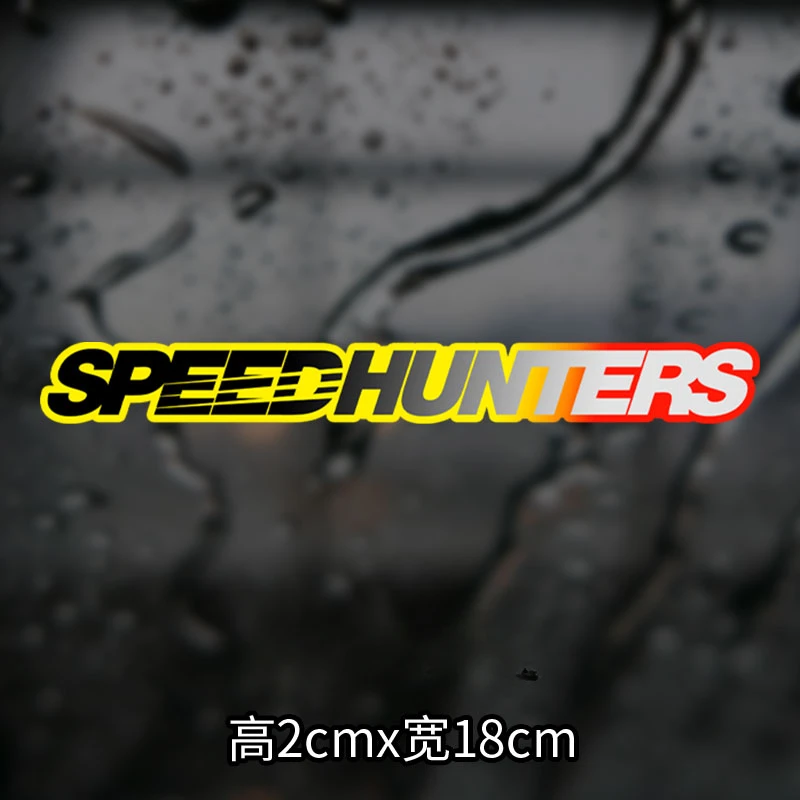 1PC Speedhunters Motorrad Aufkleber Wasserdicht für Motorrad Front Verkleidung Kraftstoff Tank Elektrische Roller Körper Aufkleber Dekoration