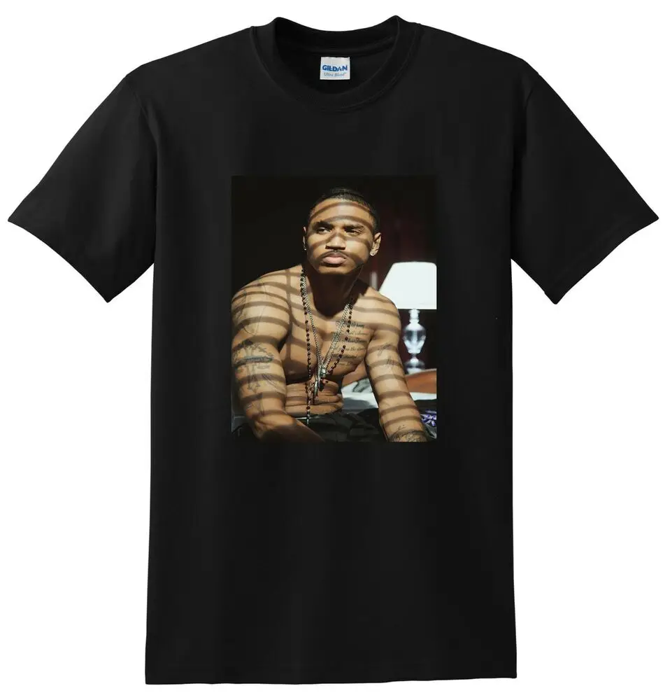 TREY SONGZ T SHIRT No Shirt Shirtless Photo Poster Tee Anime Graphic T-shirts For Men Clothing Women Short Sleeve Tees