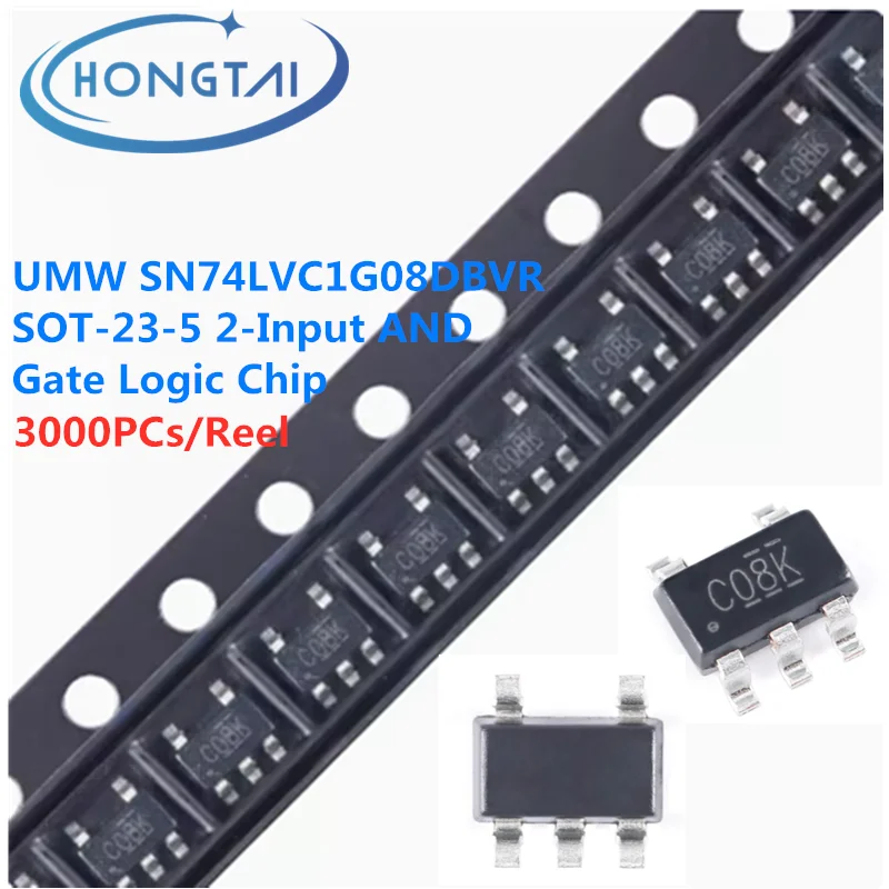 

3000PCs/Reel Free Shipping UMW SN74LVC1G08DBVR SOT-23-5 2-Input AND Gate Logic Chip Original New