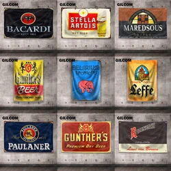 Belgium Beer Flag Vintage Polyester Printed Tapestry for Indoor or Outdoor Pub Bar Man Cave Decor Banner With Brass Grommets