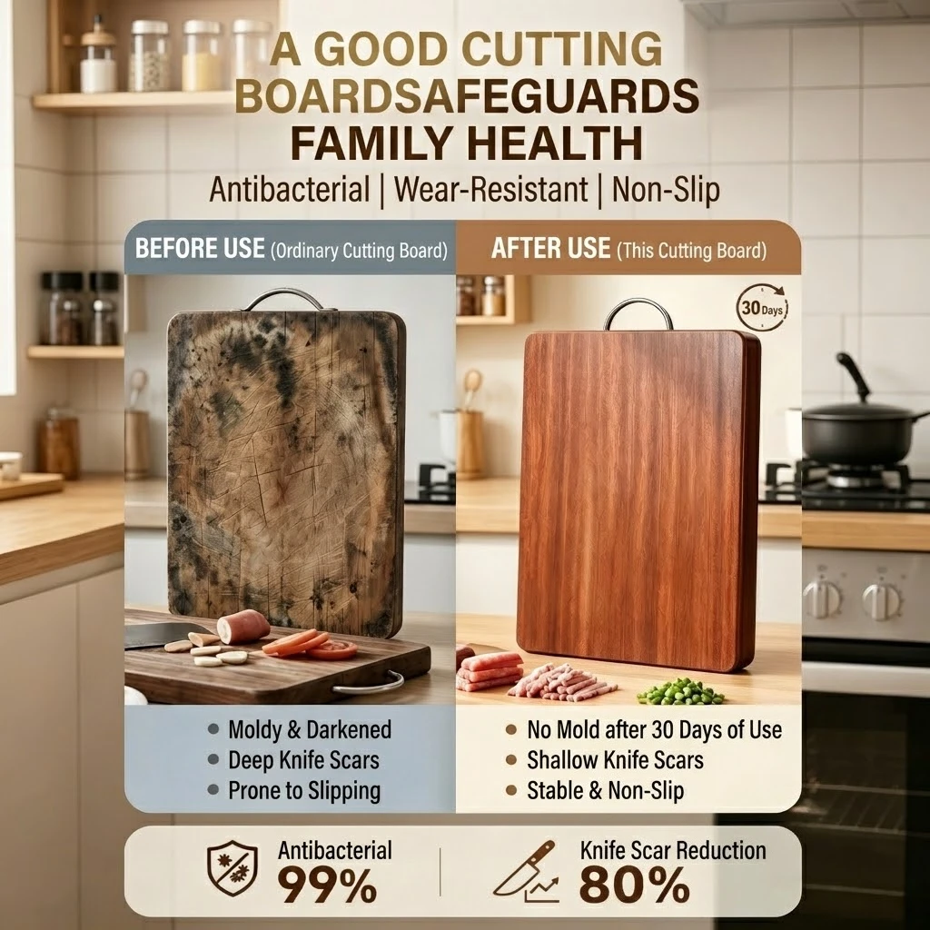 Premium Wooden Cutting boards/Bamboo Cutting boards for Cutting Meat Vegetables and cheese Anti-slip double-sided chopping board