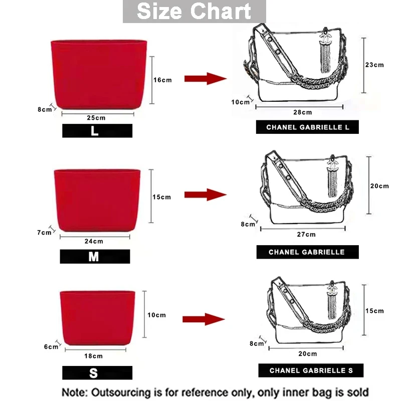 Fits For Gabrielle Hobo Felt Insert Bag Women Makeup Organizer Travel Organizer Portable Cosmetic Bag Shaper