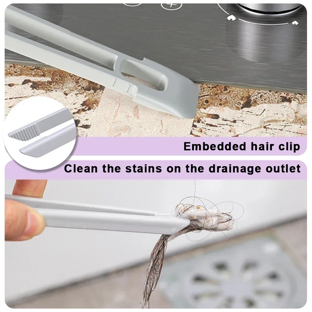 Multi-Function Rotating Crevice Cleaning Brush Tile Joints Dead Angle Crevice Gap Cleaner Brush for Bathroom Household Kitchen