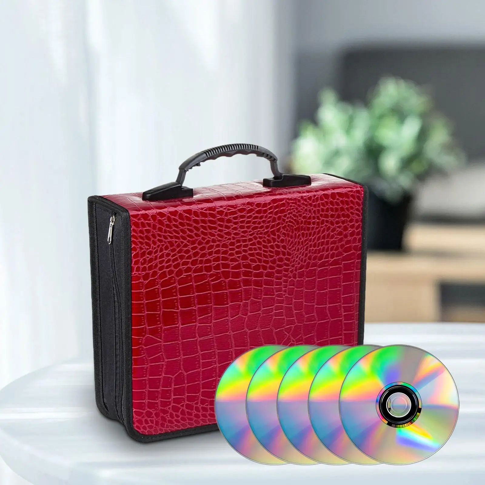 

CD Case Holder Portable Dustproof Hard CD DVD Binder for Car Home Office