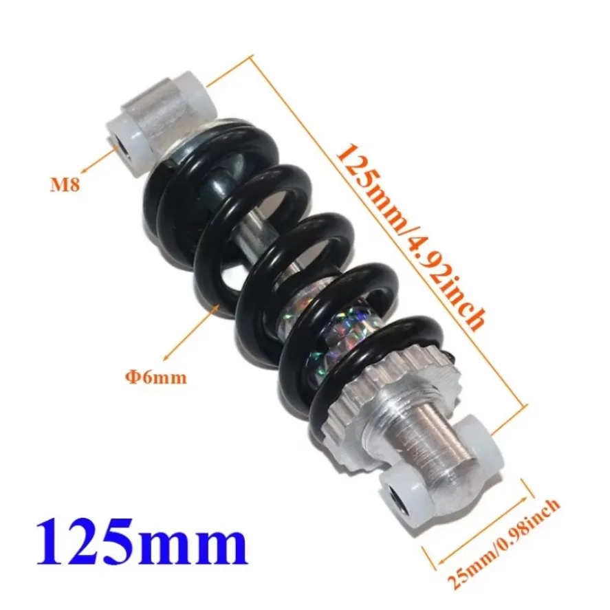 Amortisseur arrière réglable pour scooter électrique, amortisseur à ressort, pièces de patin, moto, 135mm, 125mm, 110mm, 1 jeu