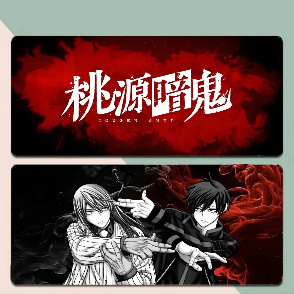 

anime action T-Tougen Anki Mouse Pad Thick Stitched Edge Gaming Mousepad Large Non-Slip Desk Mat
