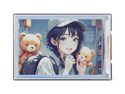 드라이버 보드 포함 전자 종이 HAT + (E), 풀 컬러 전자 종이 디스플레이, 600 × 400 픽셀, SPI 통신, 종이와 같은 효과, 4 인치