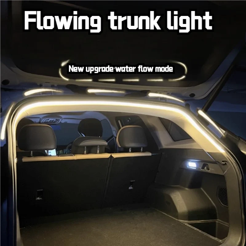 SEAMETAL 5 mètres bande lumineuse de coffre de voiture Led lampe d'ambiance coupe libre étanche barre lumineuse décorative douce