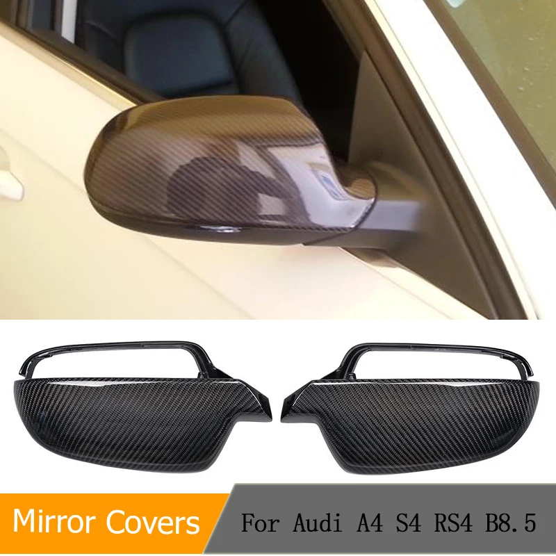 

Carbon Fiber Rearview Mirror Covers Caps for Audi A4 S4 RS4 B8.5 2012-2015 A5 S5 RS5 2009-2015 Replacement Side Mirror Shell