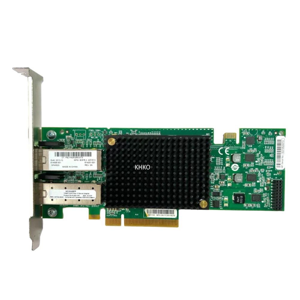 

Original 614506-001 614203-B21 614201-001 NC552SFP 2P 10GBE SERVER ETHERNET ADAPTER Network Adapter Card HSTNS-BN62