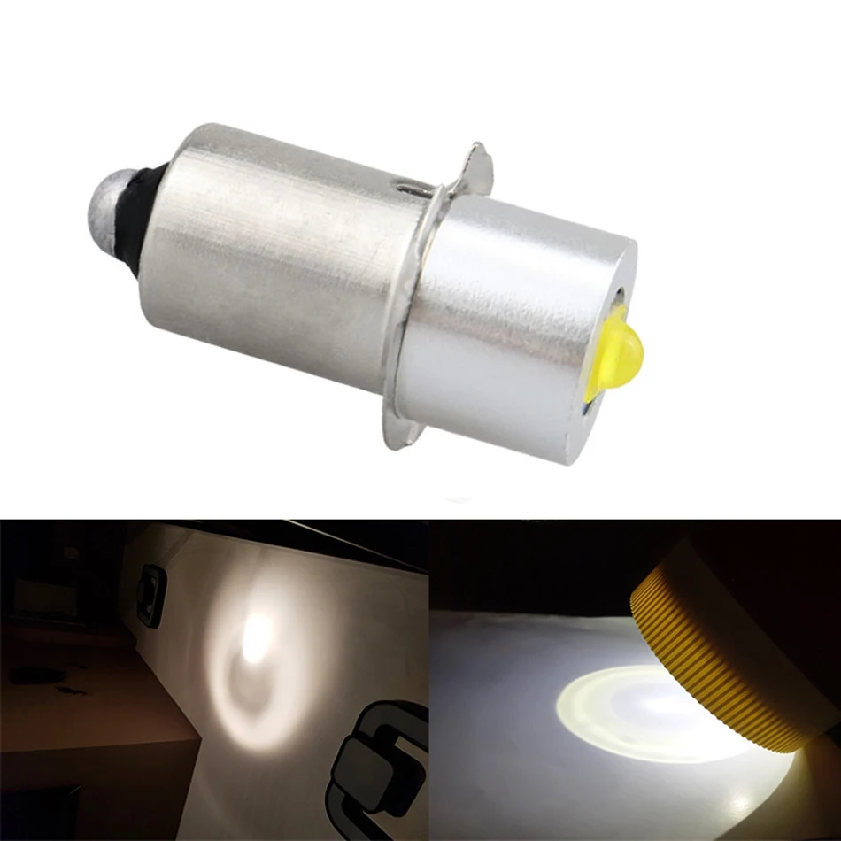 3W 6-24V P13.5S E10 BA9S Flashlight LED Bulb Super Brigh Emergency Torches Work Light Lamp Warm White Energy Saving Spotlight