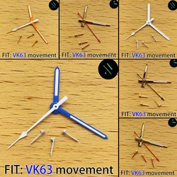 Watch Hands Accessories Hands for VK63 quartz Movement watch accessories Watch Parts For Wristwatches