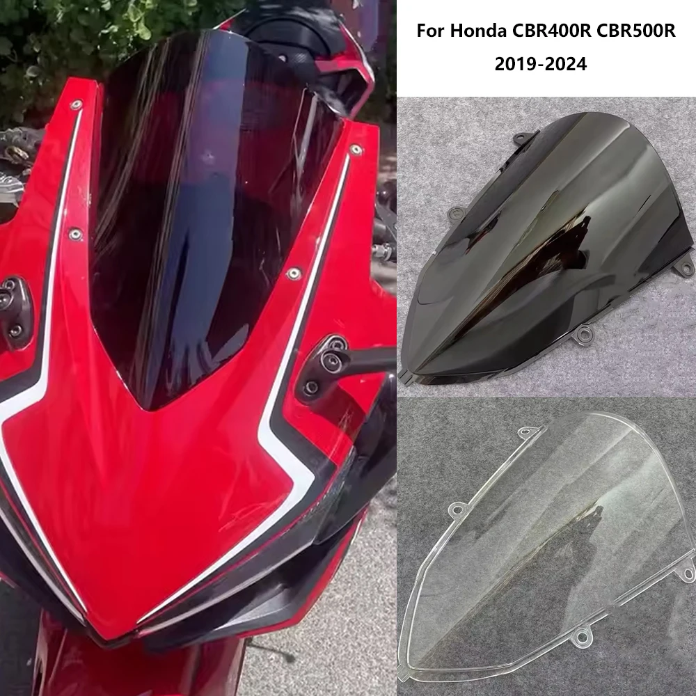 For Honda CBR400R CBR500R 2019 2020 -2022 2023 2024 CBR 400R CBR 500R Double Bubble Windscreen Screen Wind Deflectors Windshield