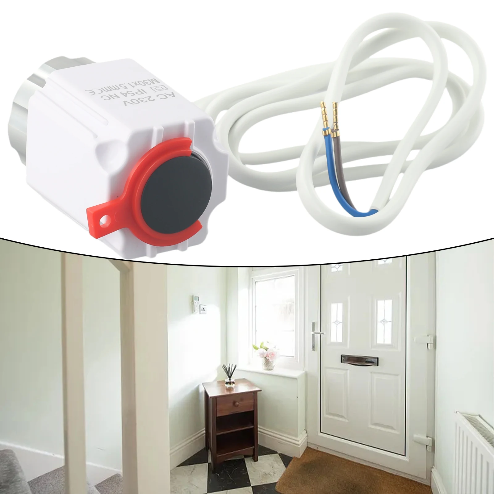 

Floor Heating Manifold Thermostat Actuator 230V AC 50 Hz Power Supply Suitable for Electric Heating Compact and Slim 24